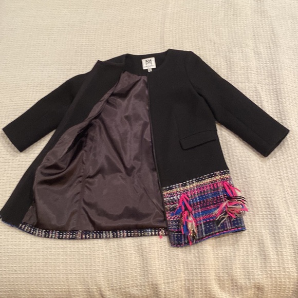 Milly Minis Designer Coat Size 6 Wool with Satin Lining - Picture 4 of 12